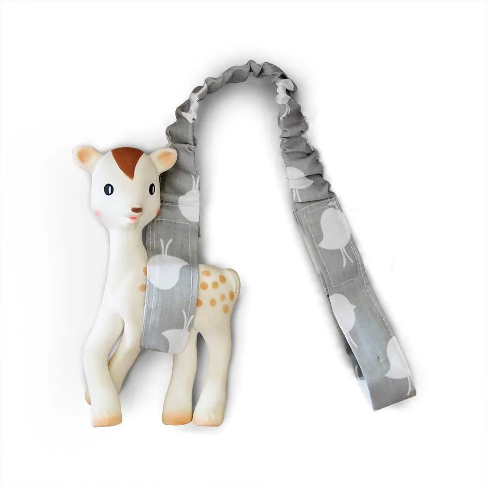 3 Piece Pram Liner Set - Grey Birds