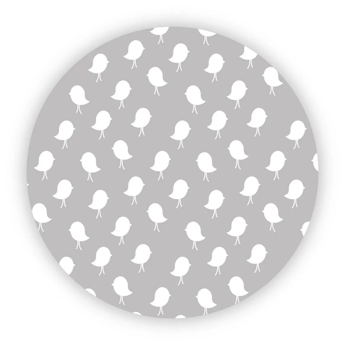 3 Piece Pram Liner Set - Grey Birds
