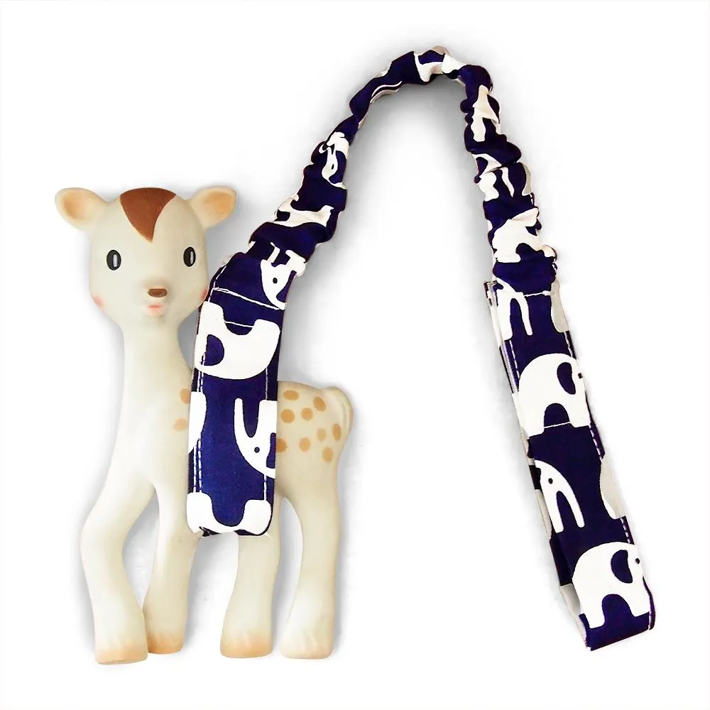 3 Piece Pram Liner Set - Navy Elephant