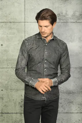 7 Downie St - Black Denim LS