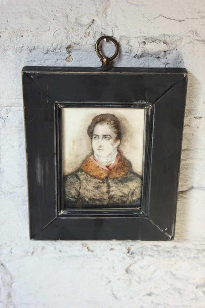 A Good Regency Period Watercolour Portrait Miniature on Ivory of a Gentleman Dated to 1820