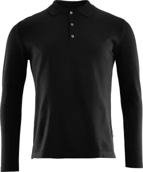 Aclima Men&#x27;s LeisureWool Pique Shirt Long Sleeve Jet Black | Buy Aclima Men&#x27;s LeisureWool Pique Shirt Long Sleeve Jet Black here | Outnorth