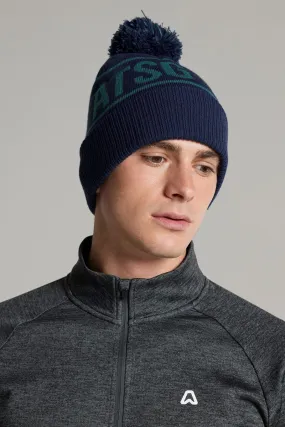Albert Logo Bobble Hat - Ace Navy / Tee Time Teal