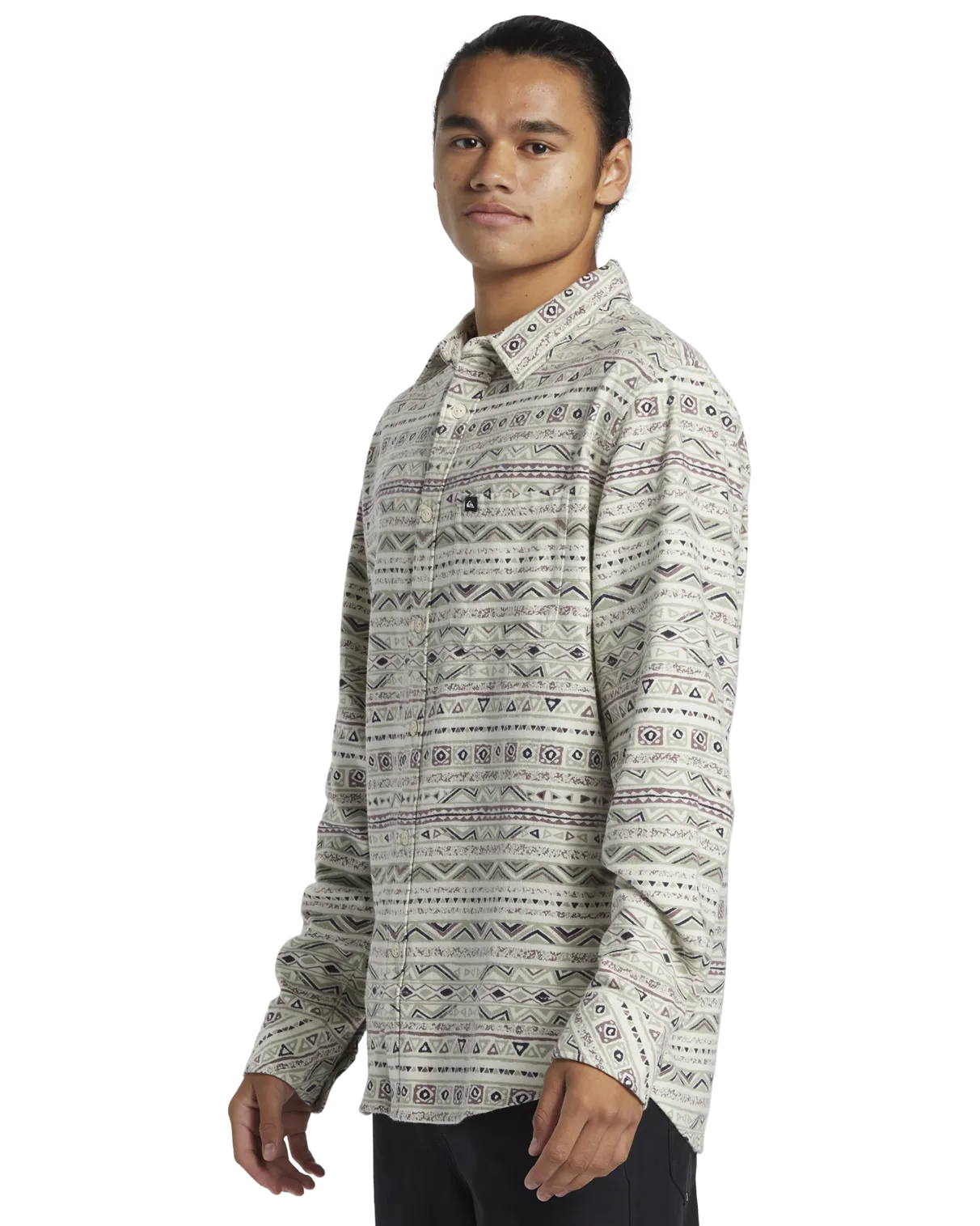 Aop Classic Flannel Shirt in Desert Sage