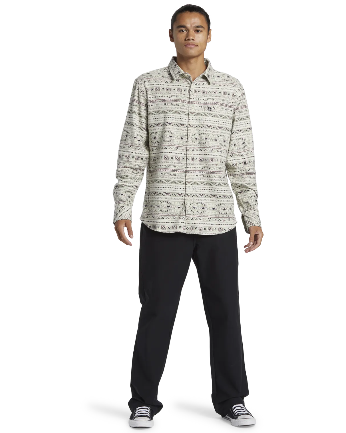 Aop Classic Flannel Shirt in Desert Sage