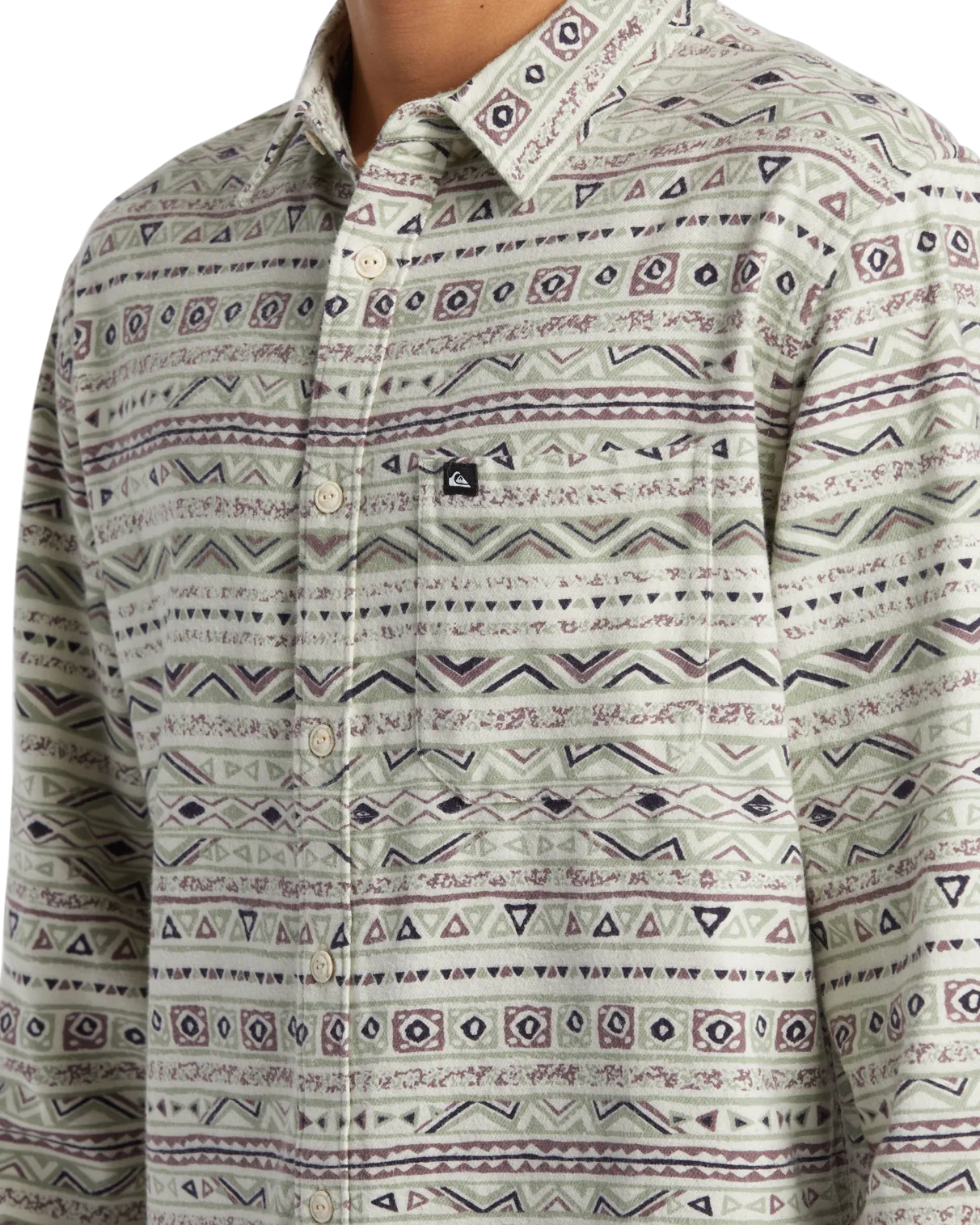 Aop Classic Flannel Shirt in Desert Sage