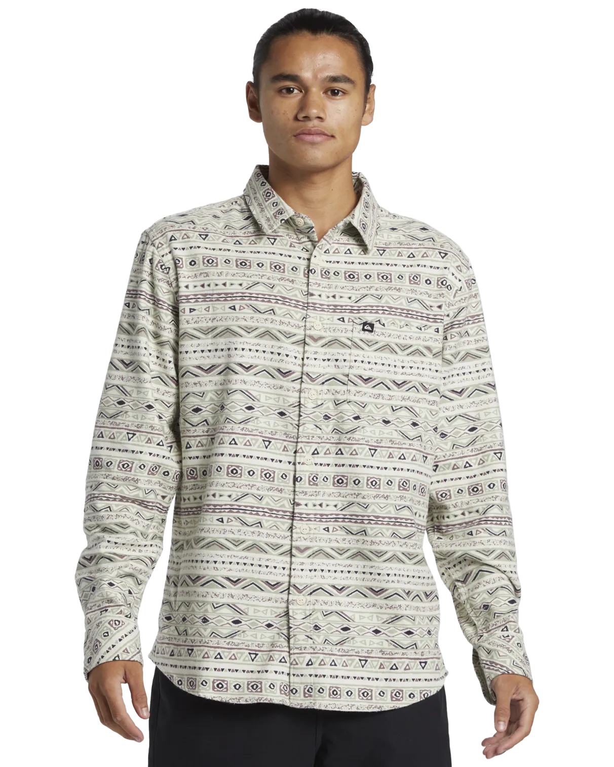 Aop Classic Flannel Shirt in Desert Sage