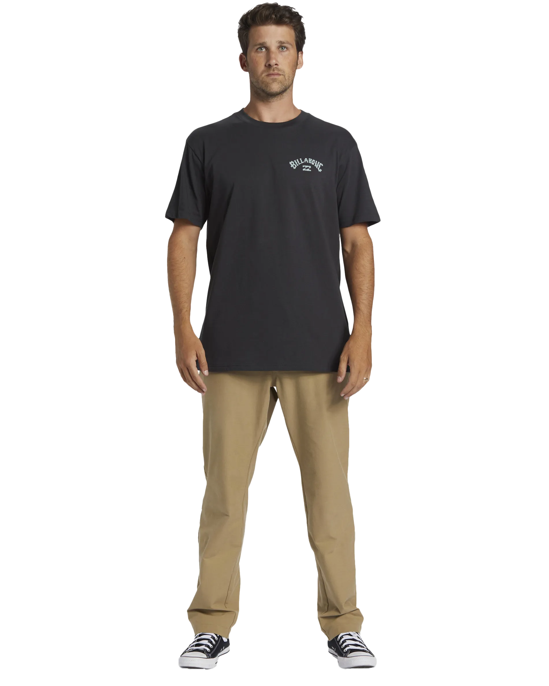 Arch Fill T-Shirt in Washed Black