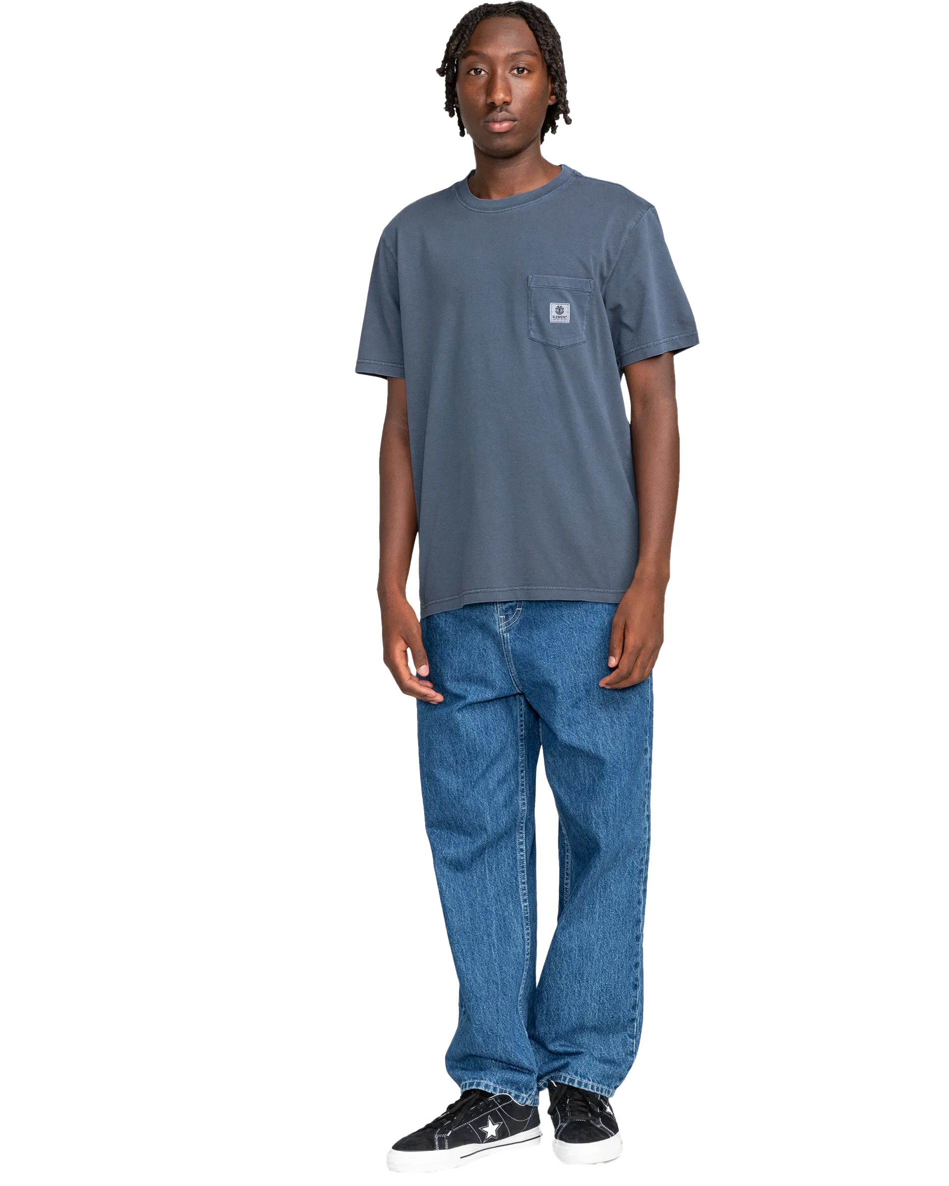Basic Pocket T-Shirt in Blue Nights