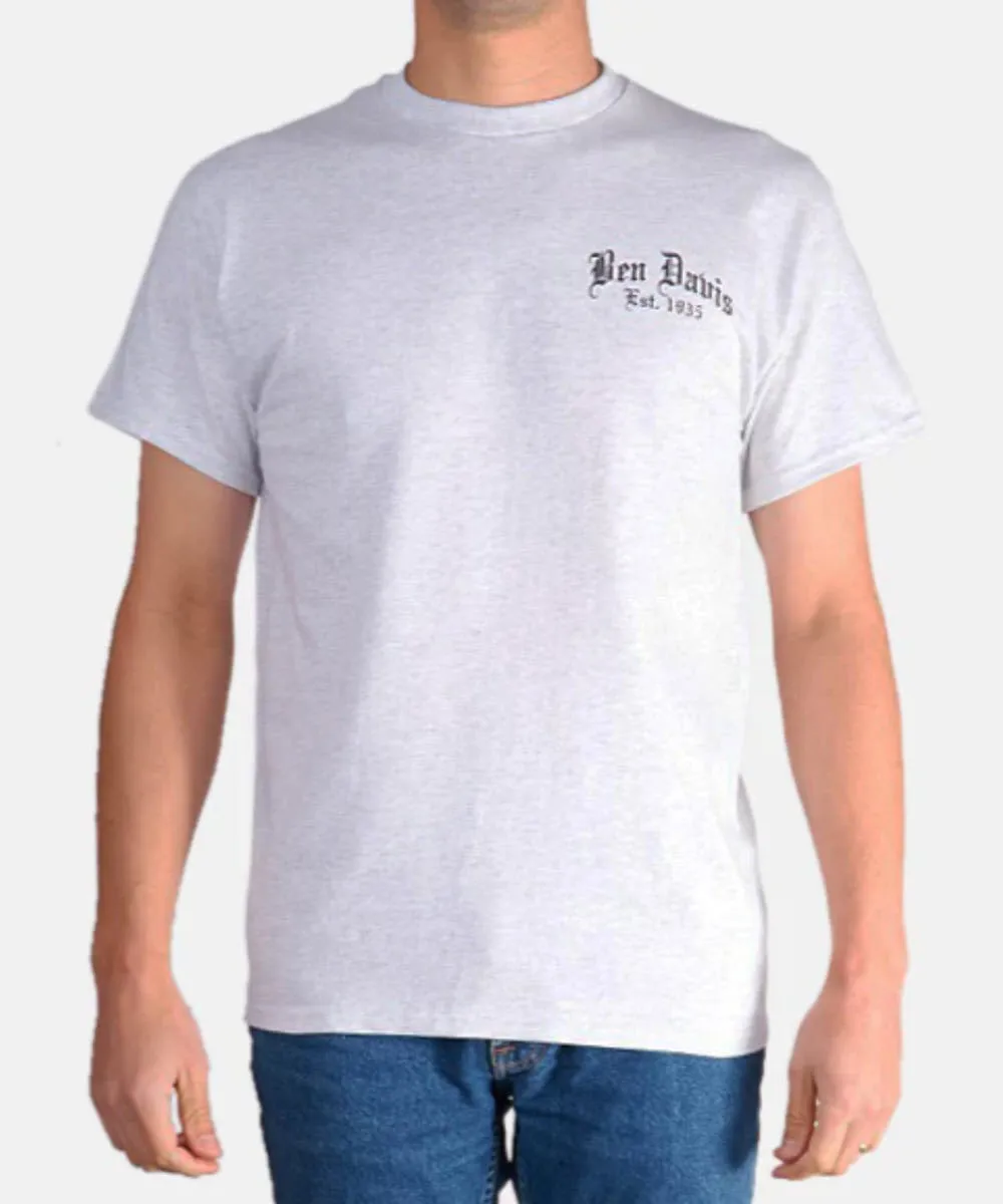 Ben Davis Men&#39;s Paisley Logo T-Shirt - Ash Grey