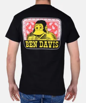 Ben Davis Men&#39;s Paisley Logo T-Shirt - Black