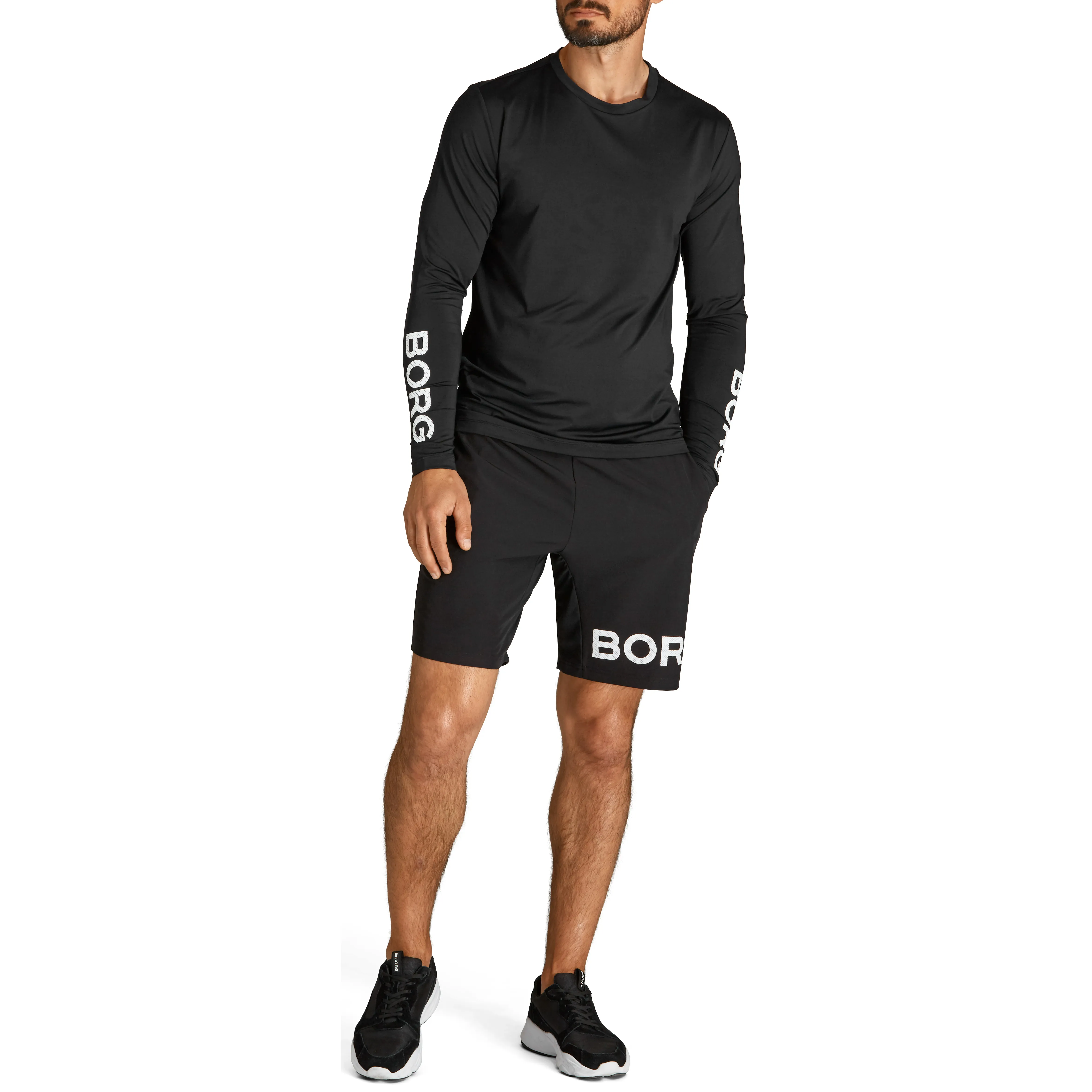 Björn Borg Men&#x27;s Borg Long Sleeve T-Shirt Black Beauty | Buy Björn Borg Men&#x27;s Borg Long Sleeve T-Shirt Black Beauty here | Outnorth
