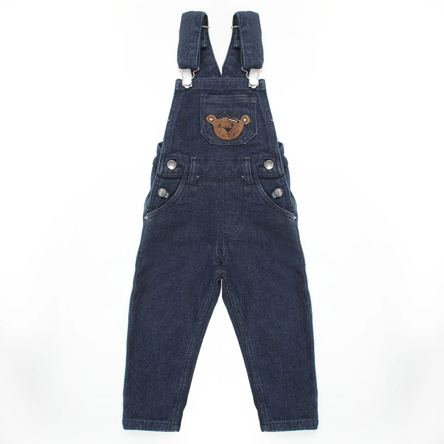 Boys Denim Romper - Dark Blue
