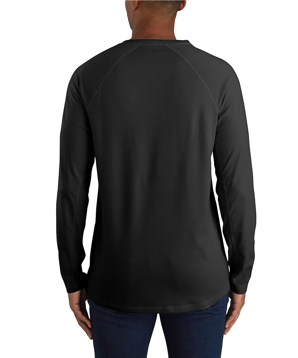 Carhartt Men&#39;s Force Long Sleeve Pocket T-shirt - Black