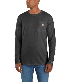 Carhartt Men&#39;s Force Long Sleeve Pocket T-shirt - Carbon Heather