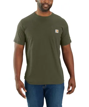 Carhartt Men&#39;s Force Short-Sleeve Pocket T-Shirt - Basil Heather