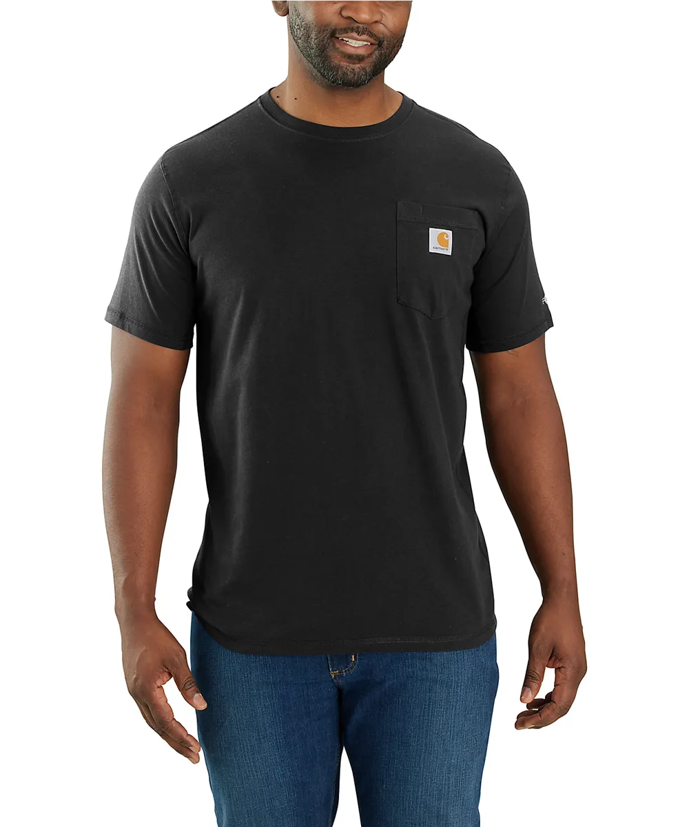 Carhartt Men&#39;s Force Short-Sleeve Pocket T-Shirt - Black