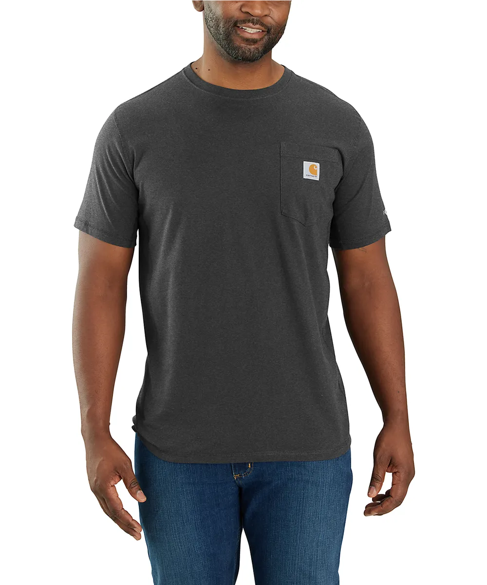 Carhartt Men&#39;s Force Short-Sleeve Pocket T-Shirt - Carbon Heather