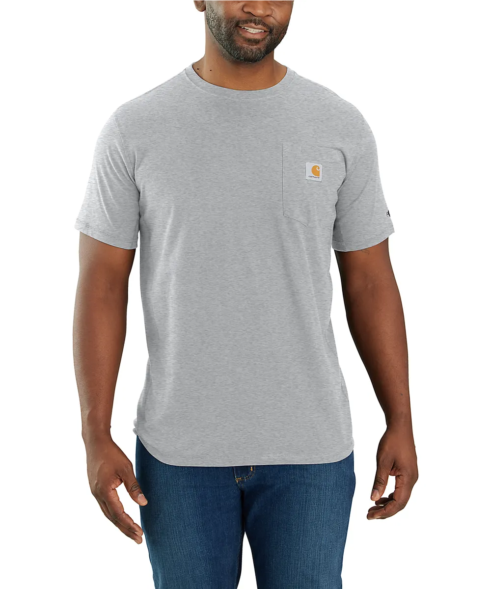 Carhartt Men&#39;s Force Short-Sleeve Pocket T-Shirt - Heather Grey