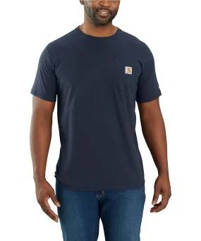 Carhartt Men&#39;s Force Short-Sleeve Pocket T-Shirt - Navy