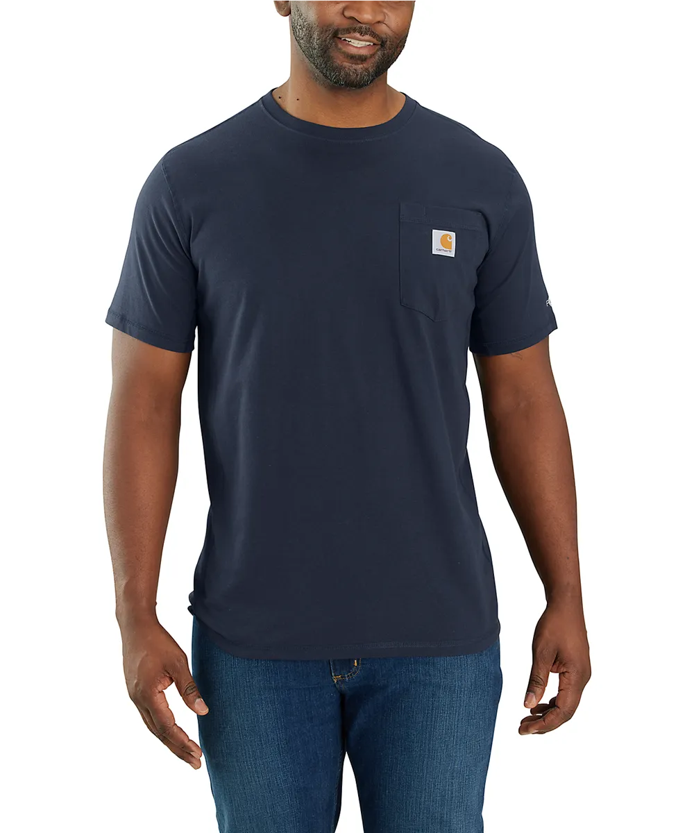 Carhartt Men&#39;s Force Short-Sleeve Pocket T-Shirt - Navy