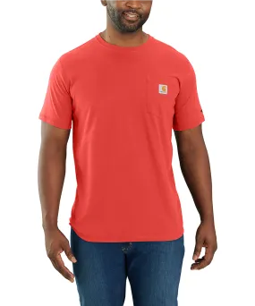 Carhartt Men&#39;s Force Short-Sleeve Pocket T-Shirt - Tanager Red