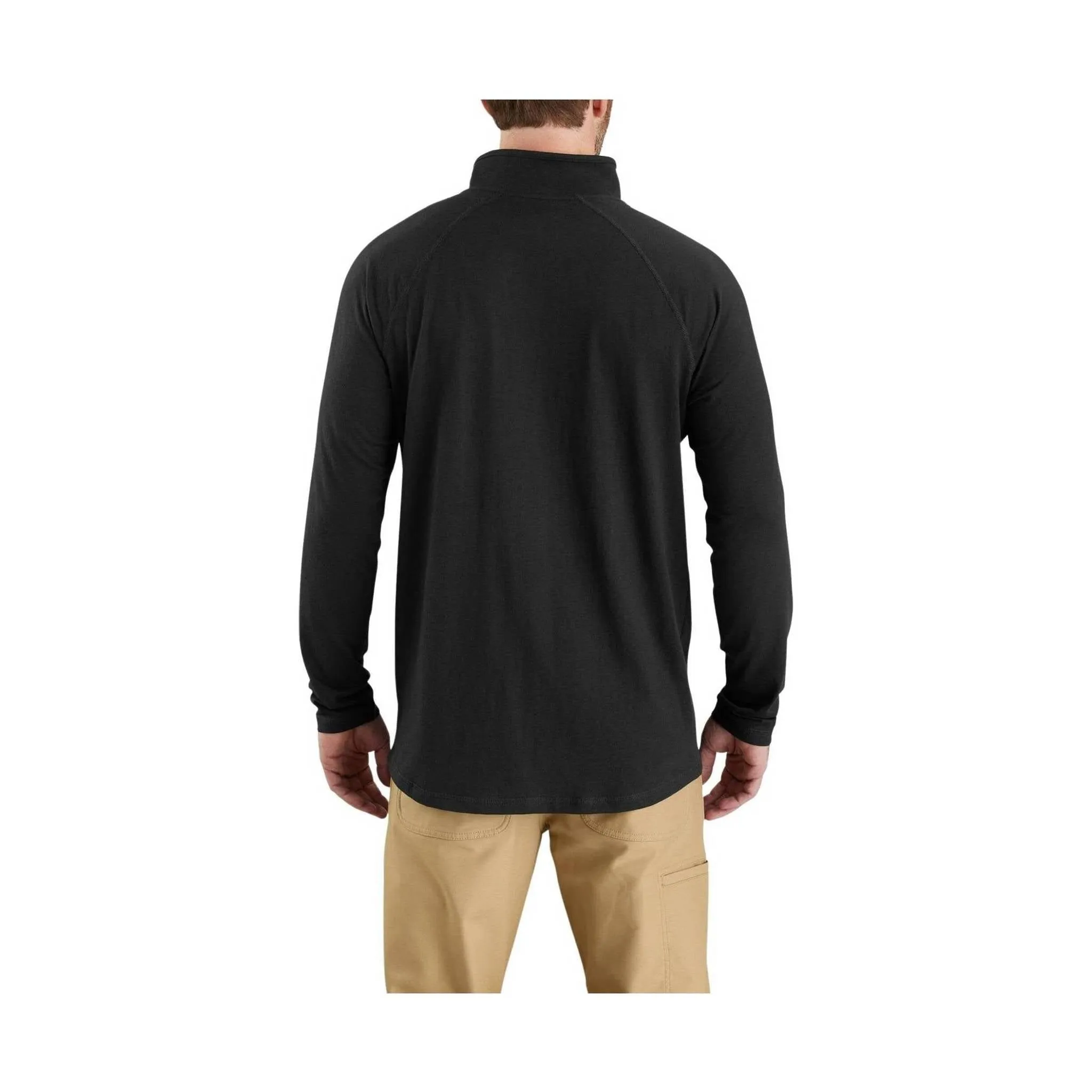 Carhartt Men's Force Relaxed Fit Quarter Zip Pocket T-Shirt - Black - ONLINE STORE CREDIT/EXCHANGE ONLY