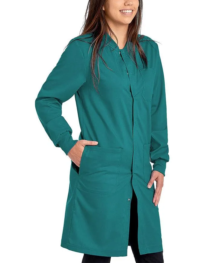 Cherokee Workwear Revolution Unisex 40 Inches Snap Front Lab Coat