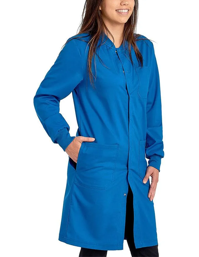 Cherokee Workwear Revolution Unisex 40 Inches Snap Front Lab Coat