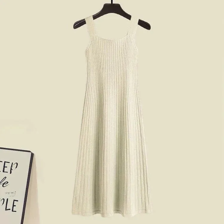 Chic Style: Striped Colorblock Midi Slip Dress