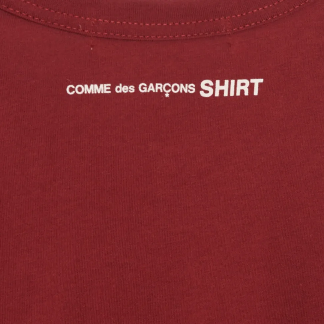 COMME des GARÇONS Shirt Men's Knit T-Shirt - Burgundy
