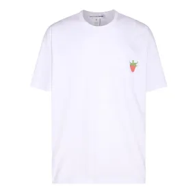 COMME des GARÇONS SHIRT Strawberry Printed Oversized T-Shirt - White