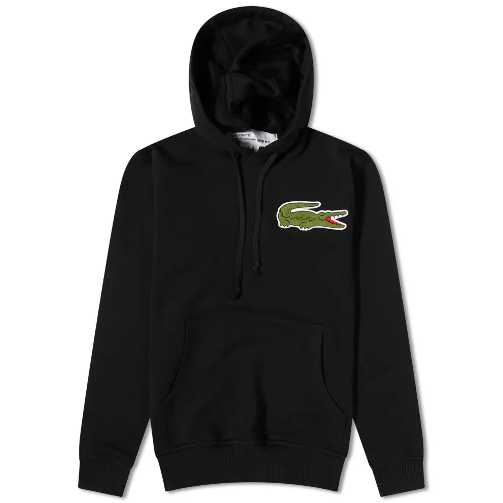 COMME des GARÇONS Shirt x Lacoste Men's Hooded Sweatshirt - Black