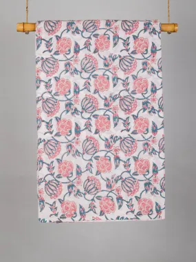 Coral Bells Cotton Hand Block Printed Fabric