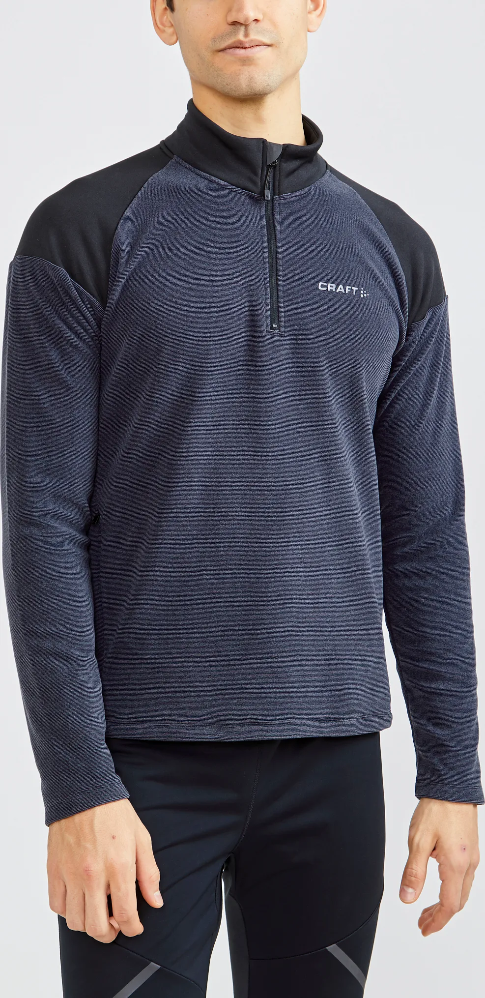 Craft Men&#x27;s Core Edge Thermal Midlayer Black/Asphalt | Buy Craft Men&#x27;s Core Edge Thermal Midlayer Black/Asphalt here | Outnorth