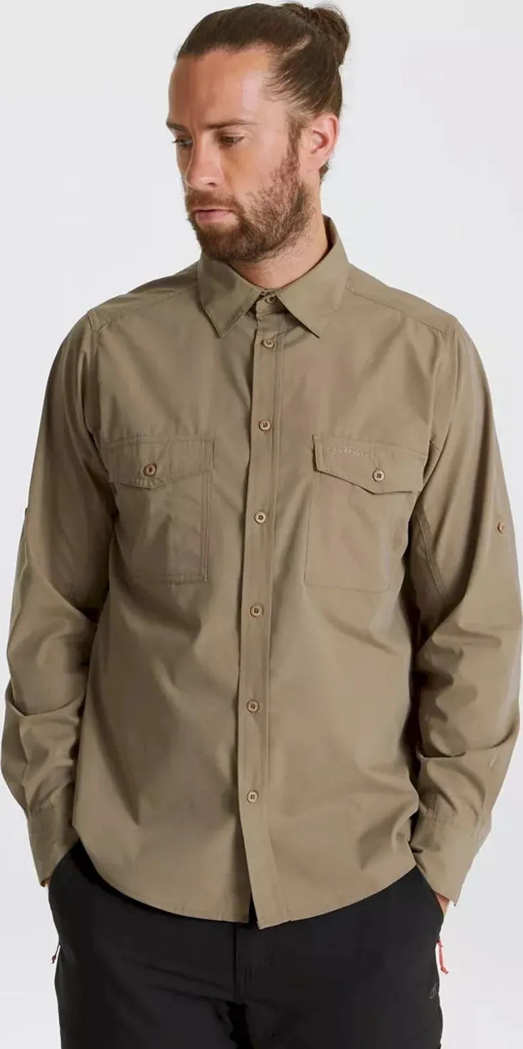 Craghoppers Men&#x27;s Kiwi Long Sleeved Shirt Pebble | Buy Craghoppers Men&#x27;s Kiwi Long Sleeved Shirt Pebble here | Outnorth