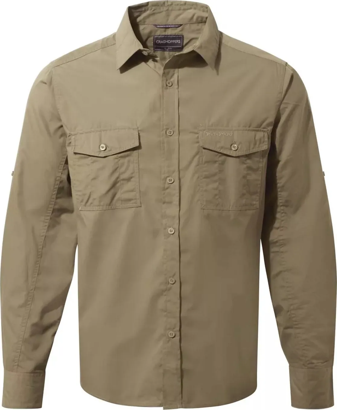 Craghoppers Men&#x27;s Kiwi Long Sleeved Shirt Pebble | Buy Craghoppers Men&#x27;s Kiwi Long Sleeved Shirt Pebble here | Outnorth