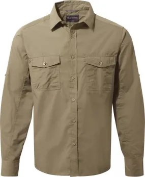 Craghoppers Men&#x27;s Kiwi Long Sleeved Shirt Pebble | Buy Craghoppers Men&#x27;s Kiwi Long Sleeved Shirt Pebble here | Outnorth