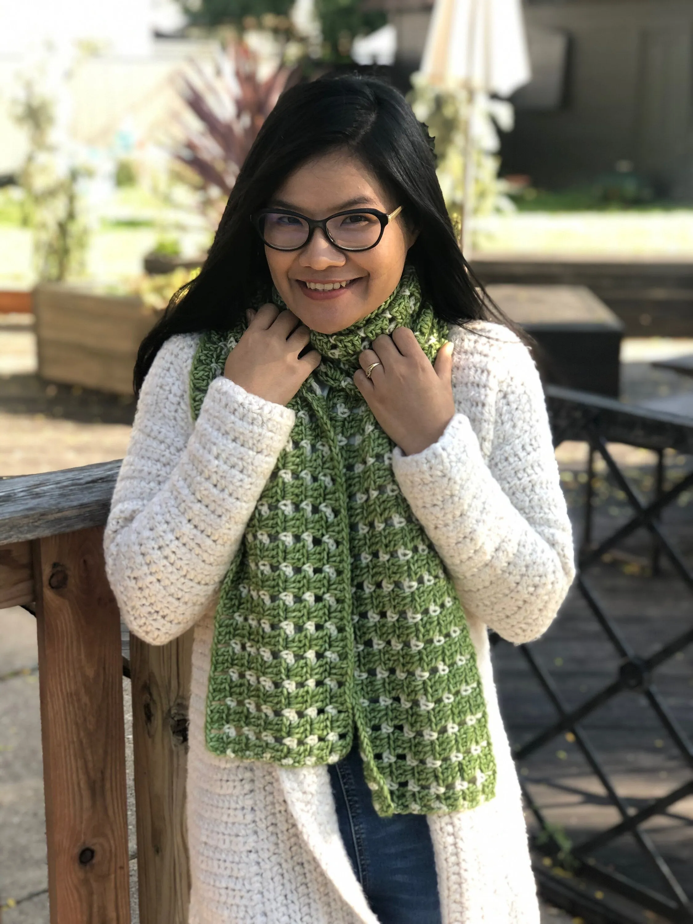 crochet pattern : crochet scarf pattern pdf file and video tutorial, pattern, crochet pattern, scarf pattern
