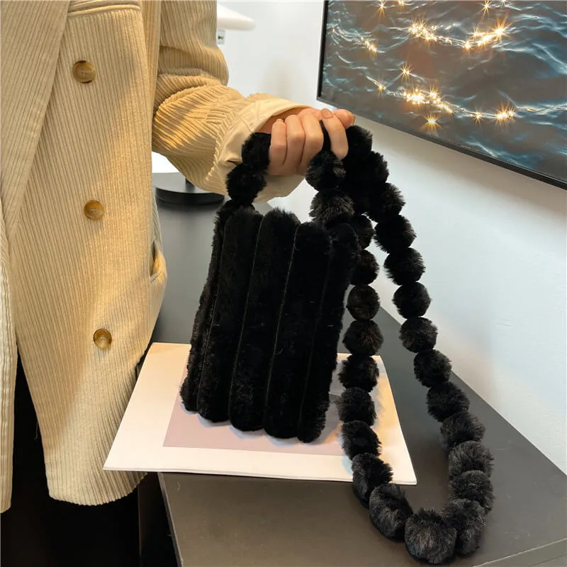 Cute Mini Fur Mobile Phone Bags Pouch-Showtown