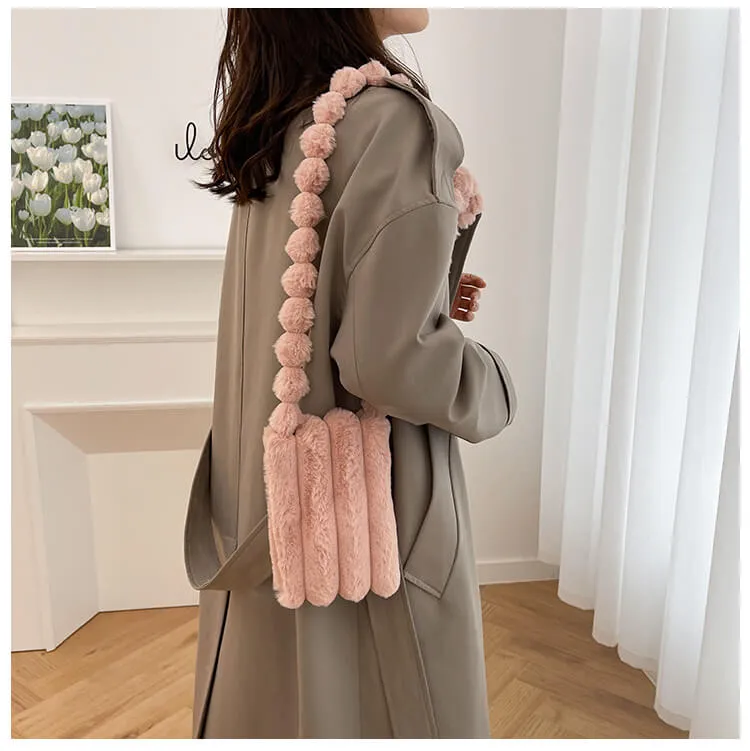 Cute Mini Fur Mobile Phone Bags Pouch-Showtown