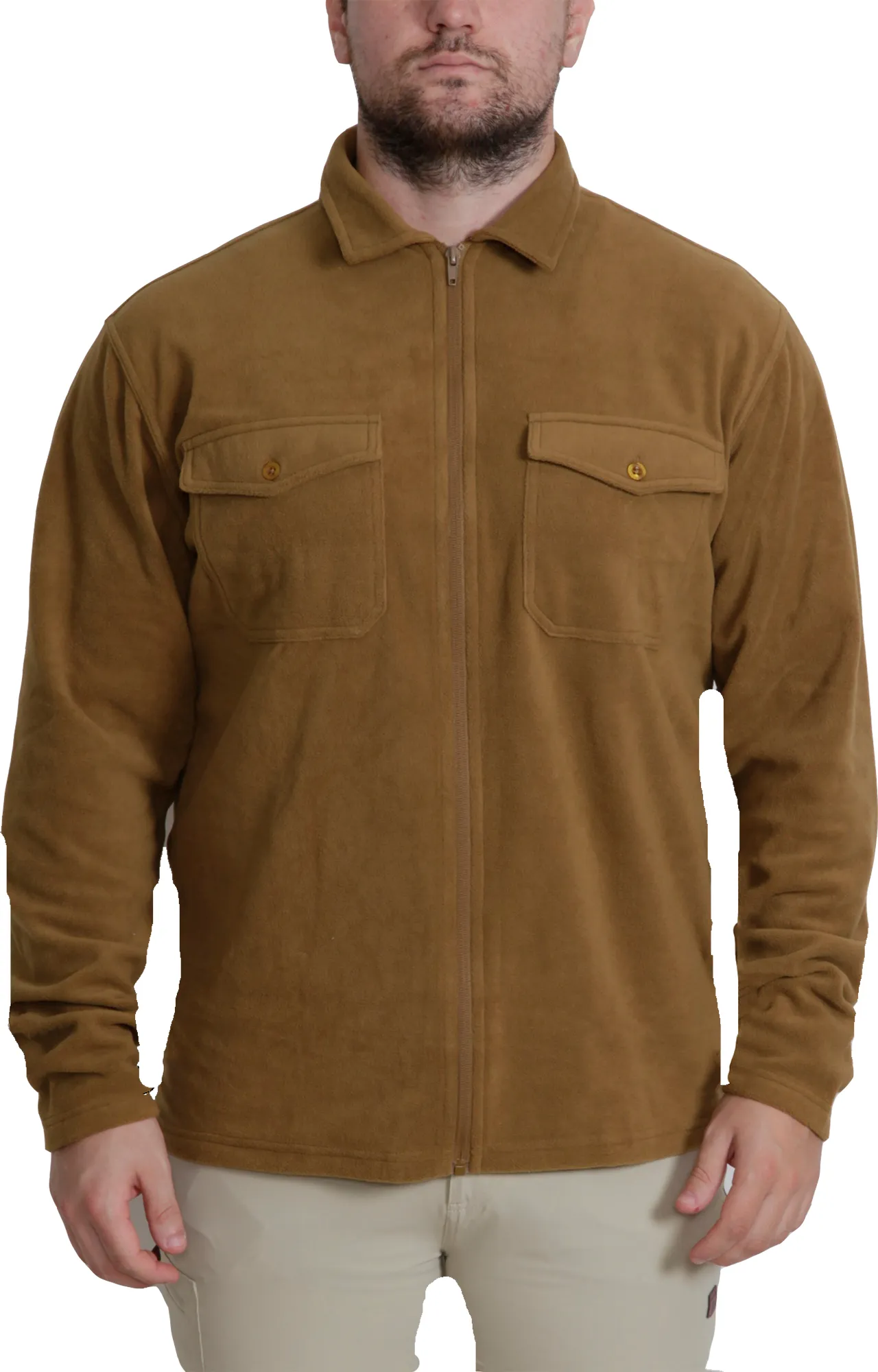 Dobsom Men&#x27;s Pescara Fleece Shirt Brown | Buy Dobsom Men&#x27;s Pescara Fleece Shirt Brown here | Outnorth