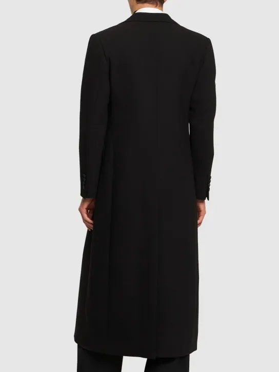 Dolce&amp;Gabbana   Wool crepe double breasted long coat 