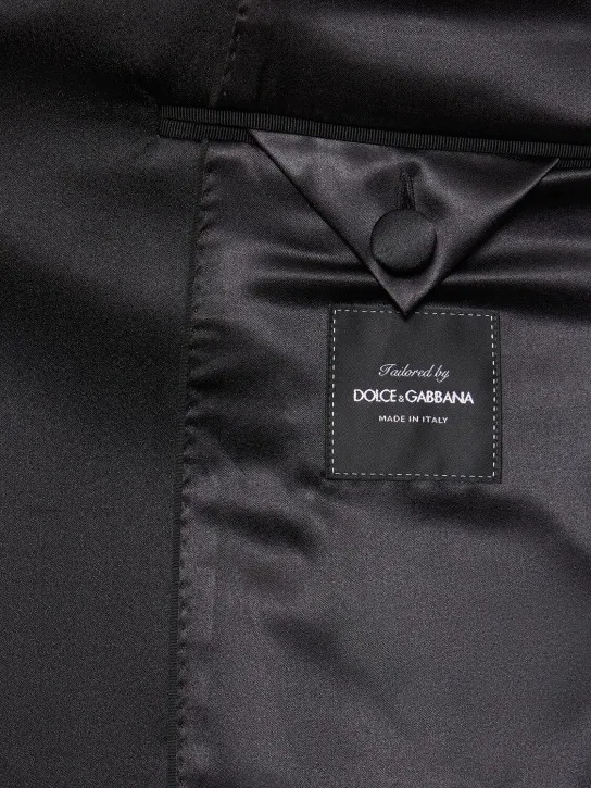 Dolce&amp;Gabbana   Wool crepe double breasted long coat 