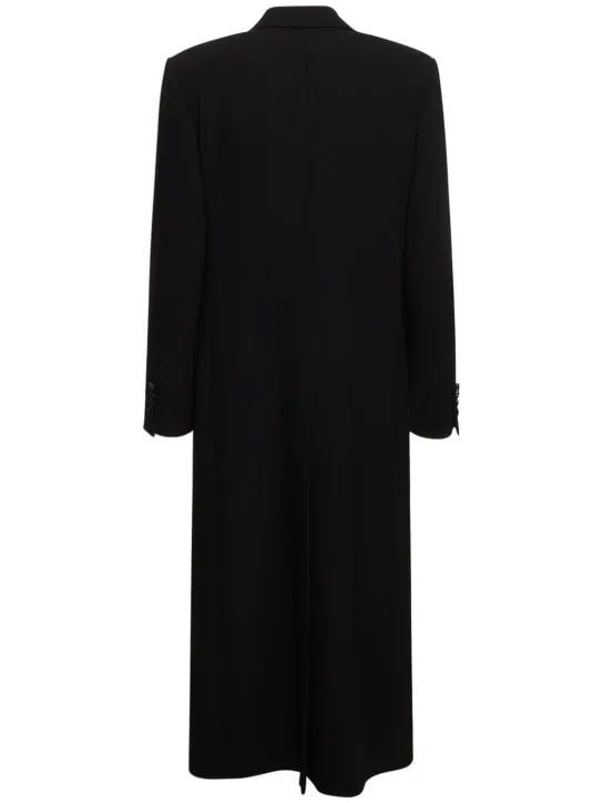 Dolce&amp;Gabbana   Wool crepe double breasted long coat 