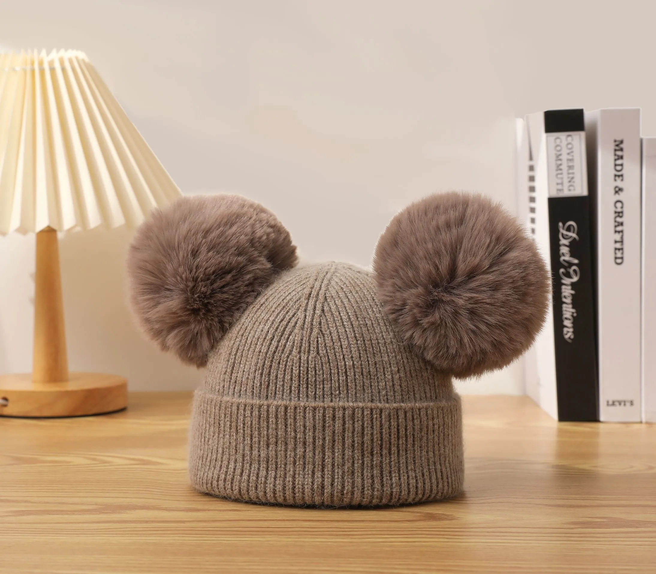 Double Pom Pom Beanie
