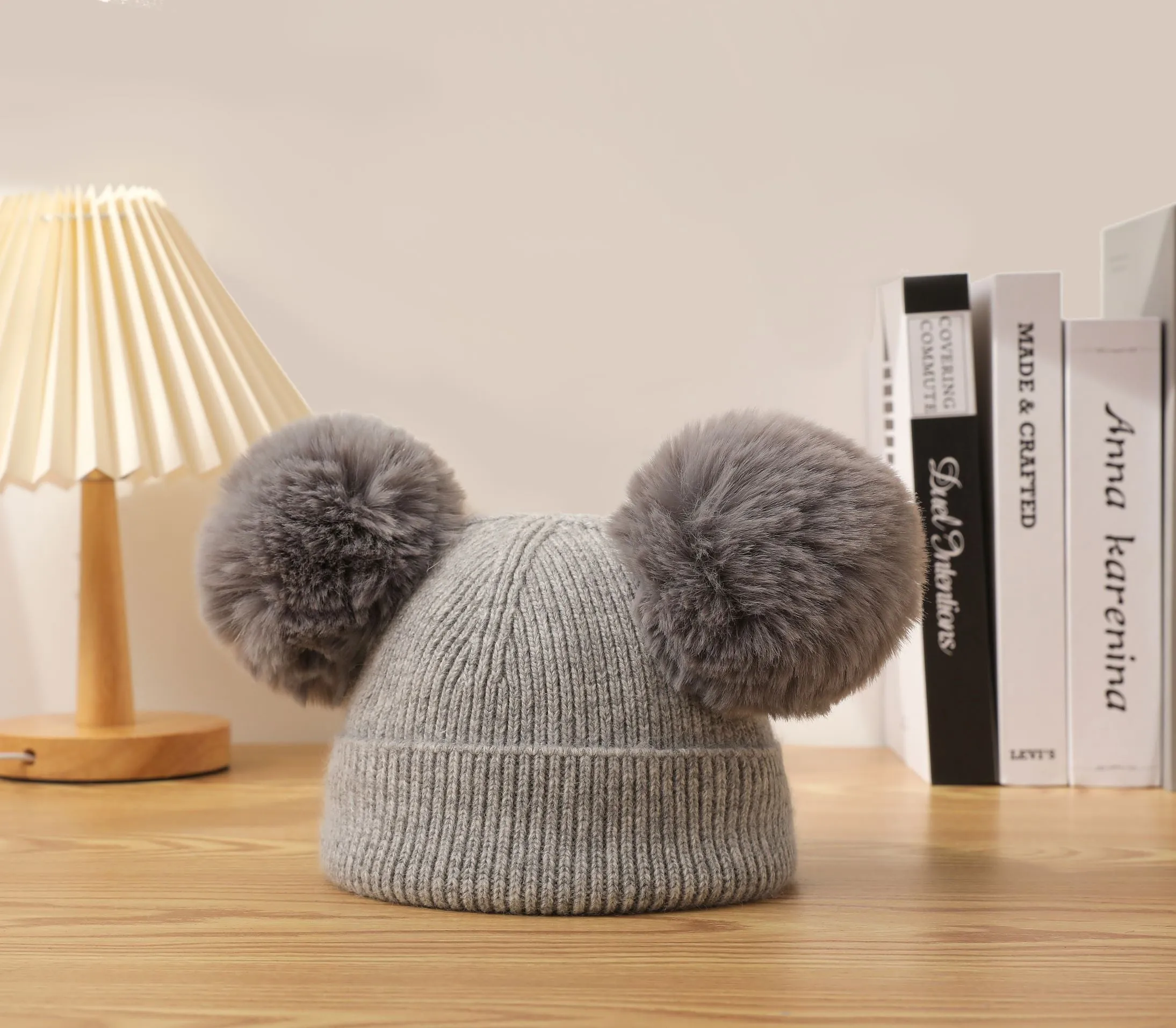Double Pom Pom Beanie
