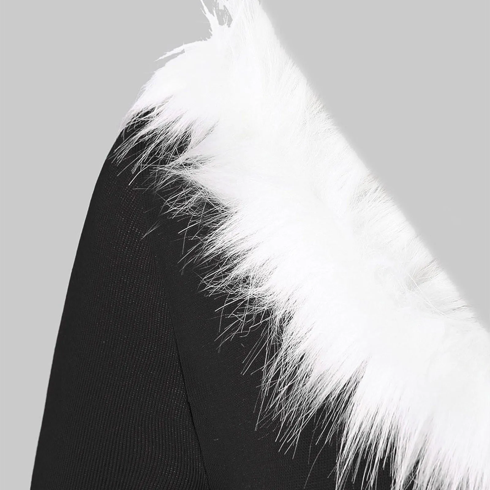 DressBetty - Elegant Christmas Party Dress Xmas Cosplay Costumes Faux Fur Collar