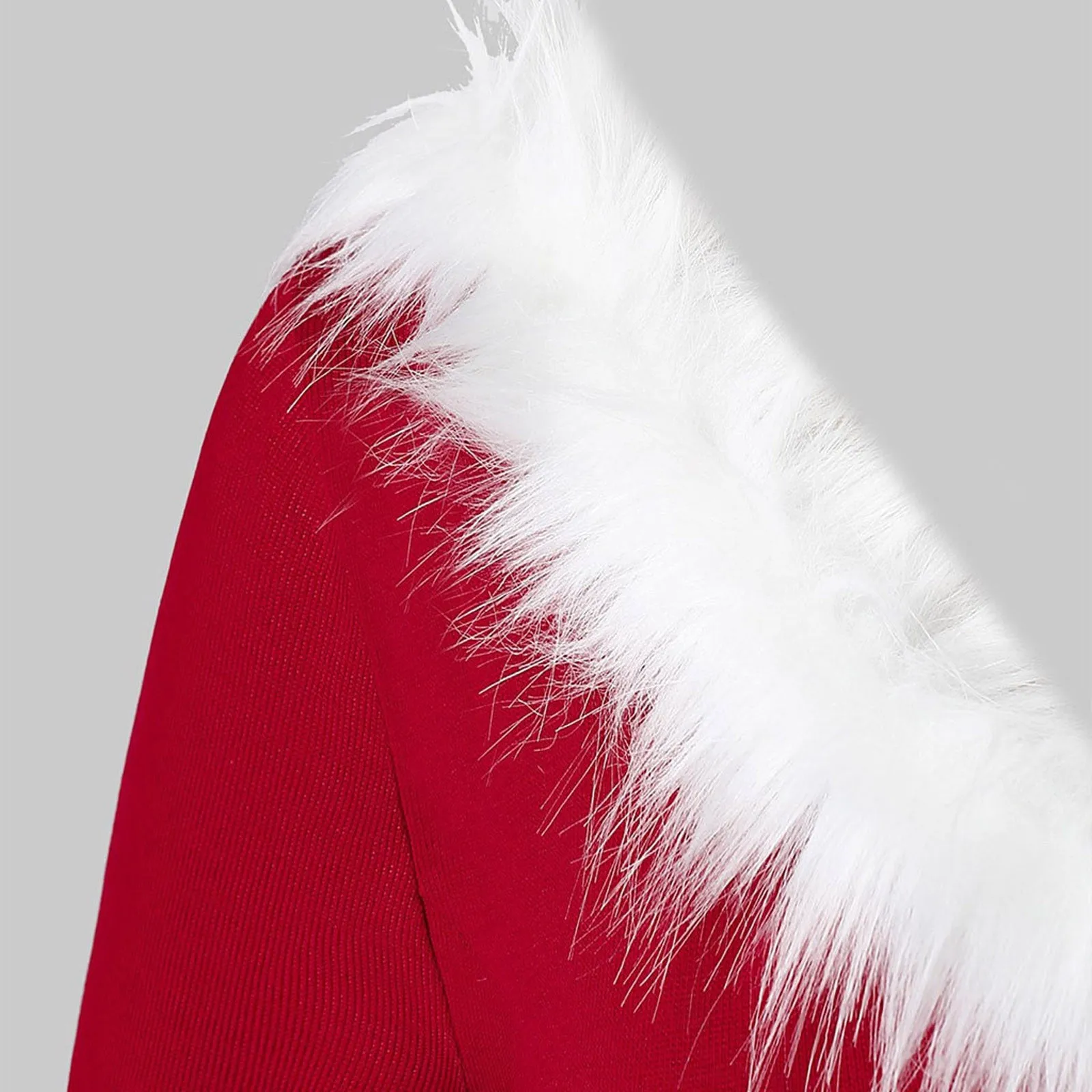 DressBetty - Elegant Christmas Party Dress Xmas Cosplay Costumes Faux Fur Collar