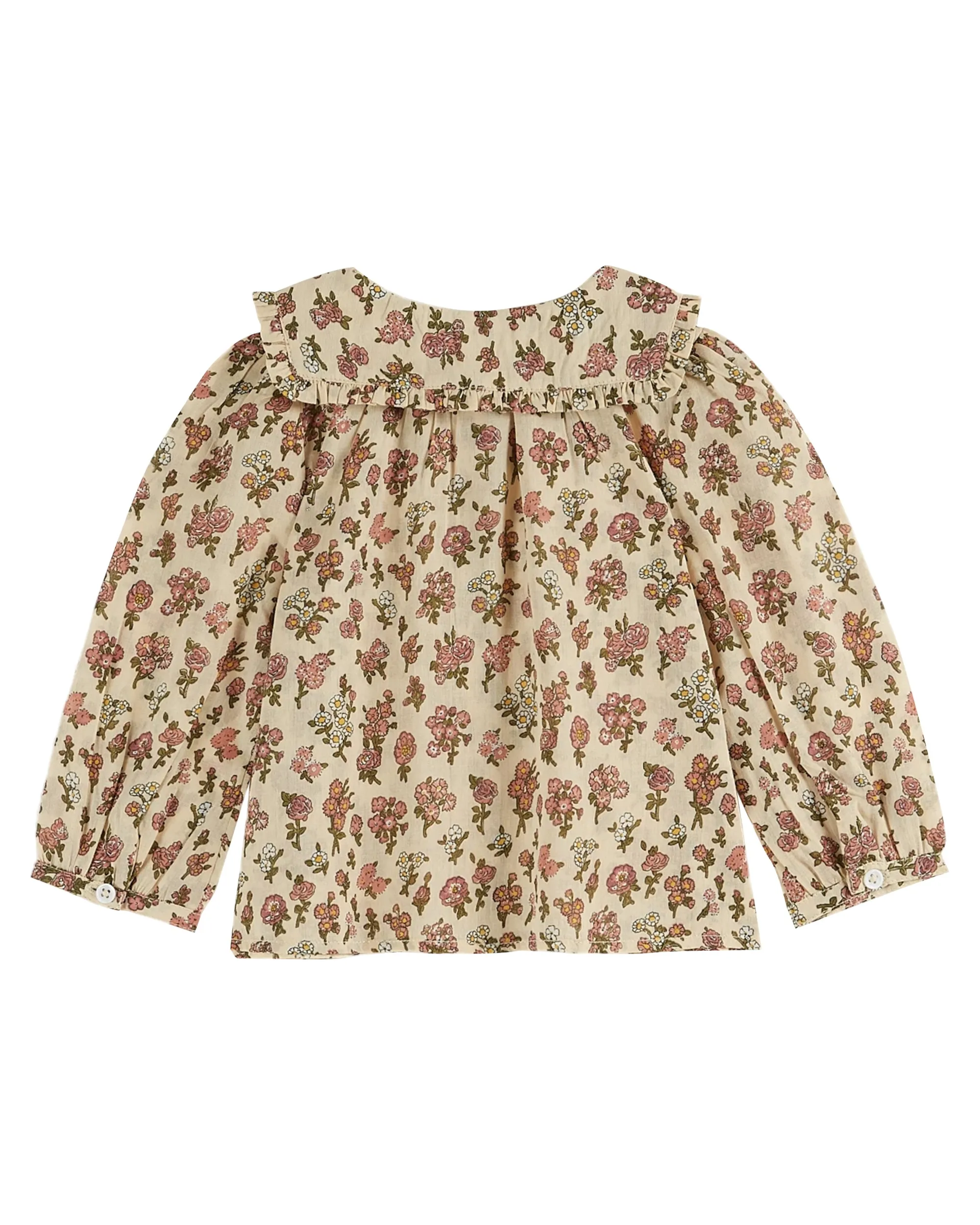 EMILE & IDA CHAMPETRE BLOUSE W/ PINK ROMPER